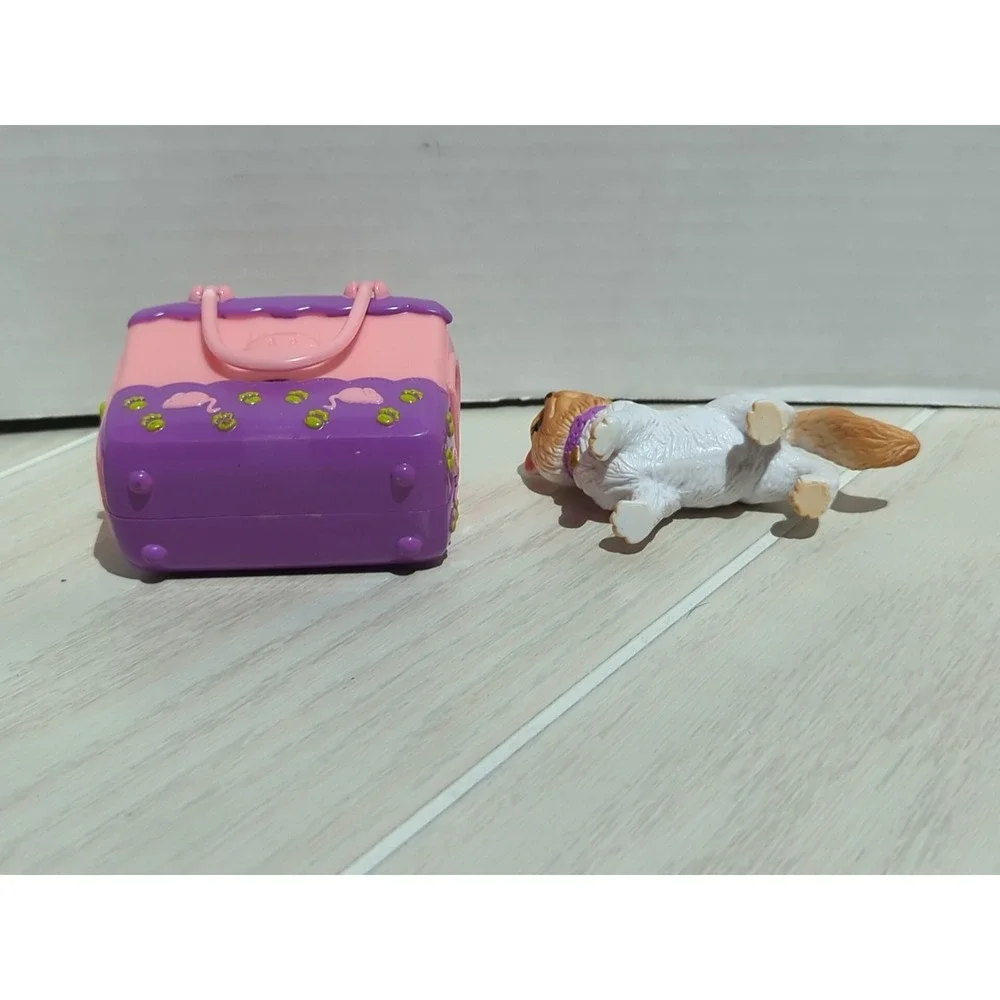 Barbie I Heart Pets Kitty Chic Cat Siamese white brown + pink purple carrier